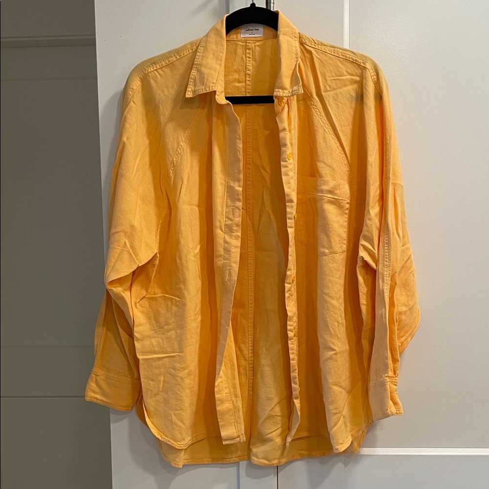 Aritzia Wilfred Linen Button-Up Shirt